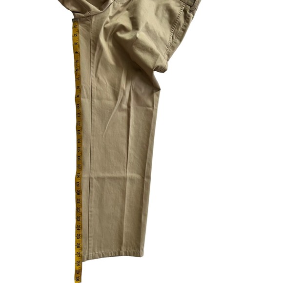 Peter Millar Chino Golf Pant Khaki Tan Pima Cotton Flat Front Straight Leg 34x28 - Picture 10 of 10